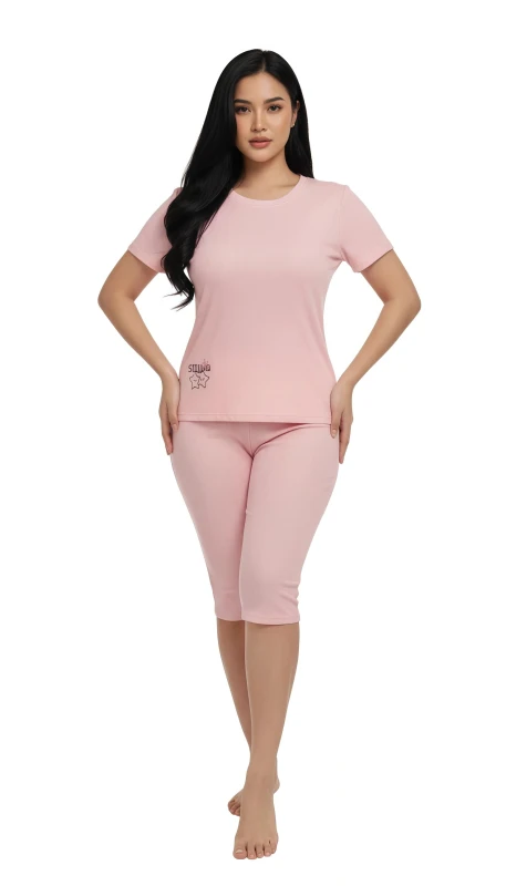 Women's Relaxed Fit Sleep & Lounge Set - Pink